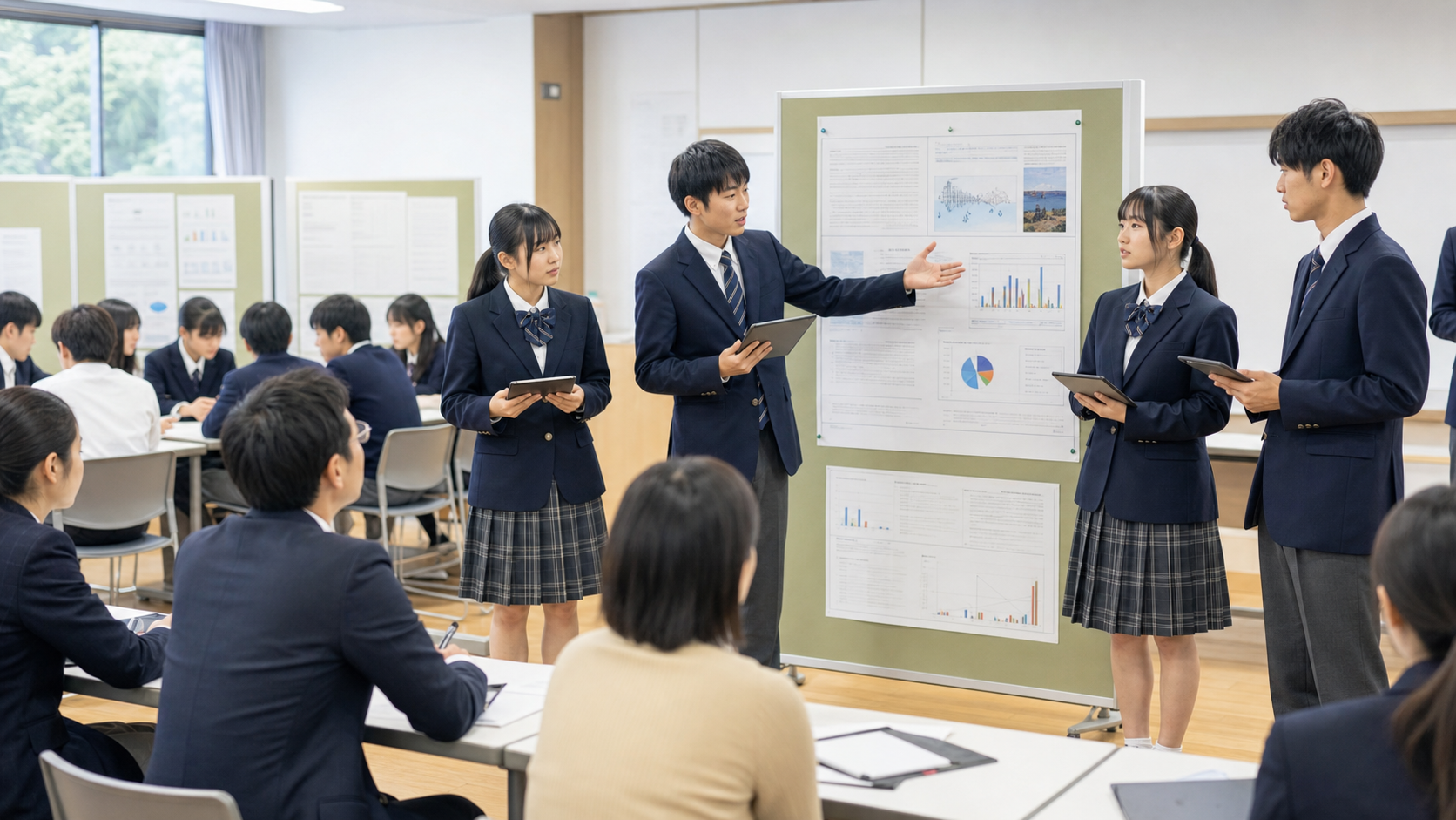 高等部3年生が卒業研究発表会を実施しました